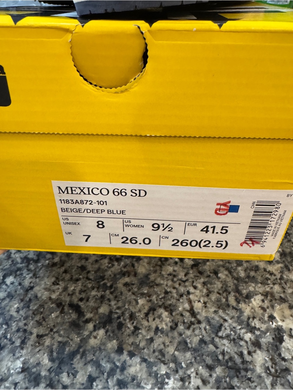 Onitsuka Tiger Mexico 66 Navy & Red Stripes - Picture 8 of 8